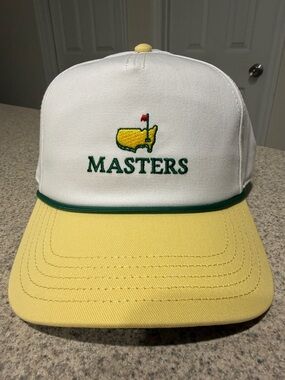 2026 Masters Tournament Two Tone Retro Color Block Patch Rope Hat!!🔥🔥🔥